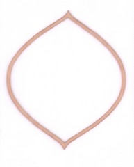 Ellipse i krydsfiner lille